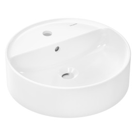 Lavabo d'appoggio rotondo hansgrohe Xuniva S Ø 45 cm, con 1 foro per rubinetto e troppopieno