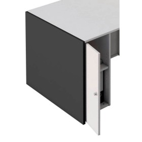 Meuble bas pour comptoir d'accueil BARI blanc