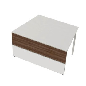 Anbautheke weiss, nussbaum/weiss 3295