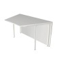 Anbautheke weiss, nussbaum/weiss 3296