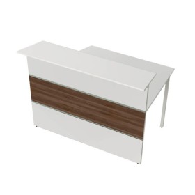 Anbautheke nussbaum, weiss/weiss 3300