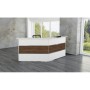 Anbautheke nussbaum, weiss/weiss 3300