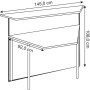 Anbautheke nussbaum, weiss/weiss 3301