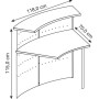 Anbautheke Genua 3991 buche Freiform 118x70 cm (BxT)