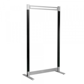 Porte-manteau Montana 6552, Métal, argent, noir