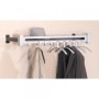 Wandgarderobe Montana 6551, Metall, ohne Haken, mit Hutablage, silber, 1 Stück