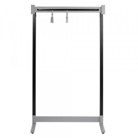 Porte-manteau Montana 6553 avec étagère à chapeaux, métal, argent, noir