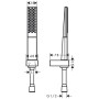 hansgrohe Rainfinity Brausehalterset 100 1jet mit Brauseschlauch 160 cm
