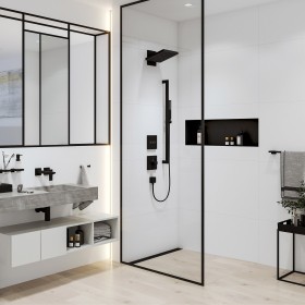 hansgrohe Pulsify E Duschkopf 260 2 Strahlarten mit Wandanschluss, eckig