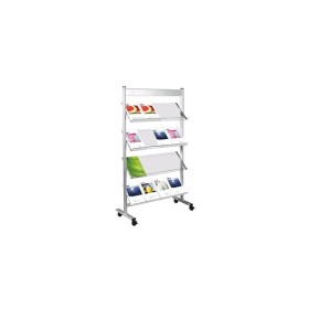 Prospektregal Ecoline silber DIN A4