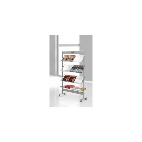 Présentoir à prospectus Ecoline argenté DIN A4