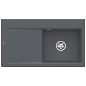 Évier encastrable Villeroy & Boch Subway Style 50, bonde à actionnement manuel, cuve à droite