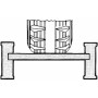 Verladerampe paar Allround-Schiene B mit Rand Länge 2670 mm - Tragkraft (Paar) 5200 kg - Auffahrhöhe 610/ 720 mm