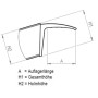 Verladerampe paar Allround-Schiene B mit Rand Länge 3850 mm - Tragkraft (Paar) 5000 kg - Auffahrhöhe 910/ 1070 mm