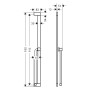 hansgrohe Unica E Brausestange 90 cm mit Brausehalter und Brauselauch 160 cm