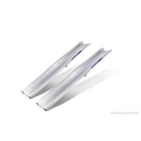 Verladerampe paar SuperLeicht-Schiene AK mit Rand & klappbar Länge 3500/1750mm - Tragkraft 350kg