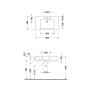 Duravit Vero Möbelwaschtisch 85 cm mit 1 Hahnloch
