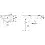 Villeroy & Boch Loop & Friends Unterbauwaschbecken oval 50,5 x 36 cm, mit Überlauf