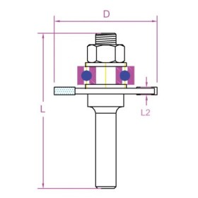 Fresa a disco per scanalature PROJAHN con supporto