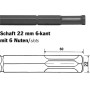 PROJAHN Spitzmeißel Schaft 21 mm 6-kant