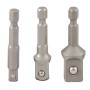 PROJAHN Steckschlüssel-Bit-Adapter für Steckschlüssel-Einsätze 6,3 / 1/4" Satz 3-tlg.