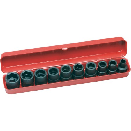 PROJAHN Schlag-Steckschlüssel-Set metrisch 12,5 / 1/2" 10-tlg.