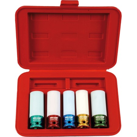 PROJAHN Schlag-Steckschlüssel-Set für Leichtmetallfelgen metrisch 12,5 / 1/2" 5-tlg.