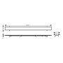 hansgrohe RainDrain Rock Fertigset Duschrinne 70 cm, kürzbar und befliesbar