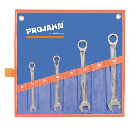 PROJAHN GearTech Ratschenschlüssel-Satz Klassik ohne Umschaltknopf 4-tlg. metrisch