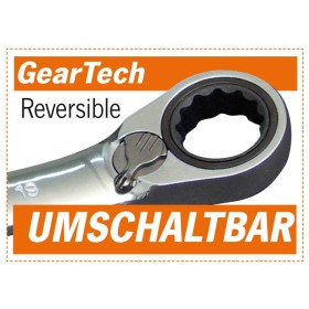 Ensemble de clés à cliquet réversible PROJAHN GearTech 8 pièces métrique