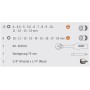 PROJAHN Durchschraubknarren-Koffer metrisch 6-kant 6,3 / 1/4" + 10 / 3/8" 25-tlg.
