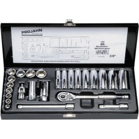 PROJAHN Industrie-Steckschlüsselkoffer Zoll 6-kant 10 / 3/8" 25-tlg.