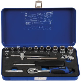 PROJAHN Xi-on Steckschlüsselkoffer metrisch 6-kant 6,3 / 1/4" 18-tlg.