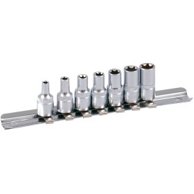 PROJAHN Steckschlüssel-Schiene bestückt E-TX 6,3 / 1/4" Inkl. 7 Steckschlüssel-Einsätze
