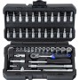 PROJAHN proficraft Steckschlüsselkoffer metrisch 6-kant 6,3 / 1/4" 46-tlg.