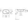Villeroy & Boch O.novo Unterbauwaschtisch, 53 cm
