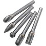PROJAHN Hartmetall-Frässtifte mit Kreuzverzahnung Satz Heavy Duty 5-tlg.