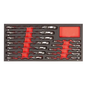 PROJAHN PROForm Einlagesystem GearTech Ratschenschlüssel flexibel ohne Umschaltknopf 12-tlg.