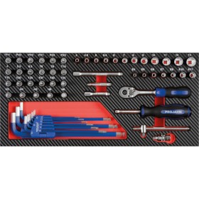 PROJAHN PROForm Einlagesystem 1/4" Steckschlüssel-Satz 58-tlg.