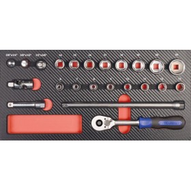 PROJAHN PROForm Einlagesystem 3/8" Steckschlüssel Satz 23-tlg.
