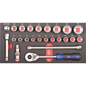 PROJAHN PROForm Einlagesystem 1/2" Steckschlüssel Satz 24-tlg.