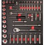 PROJAHN PROForm Einlagesystem Stecknuss, Zoll 51-tlg.