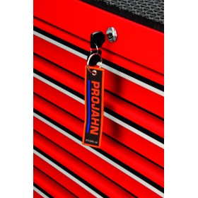 PROJAHN Werkstattwagen UNIVERSE mit E-Power Elektroverteiler mit 7 Schubfaechern Rot