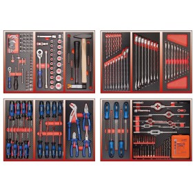 PROJAHN Werkstattwagen-Bestückung 210-tlg. für 4 Schubfächer