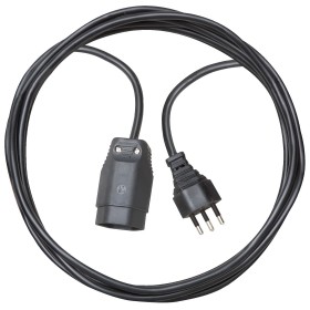 Verlängerungskabel aus hochwertigem Kunststoff (Verlängerungskabel für den Innenbereich mit 3 m Kabel) schwarz