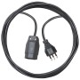 Verlängerungskabel aus hochwertigem Kunststoff (Verlängerungskabel für den Innenbereich mit 3 m Kabel) schwarz