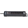 Premium-Line Steckdosenleiste 6-fach schwarz 3m H05VV-F 3G1,5 *CH*