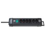 Brennenstuhl Premium-Line Steckdosenleiste 6-fach mit Schalter und 3m Kabel, schwarz