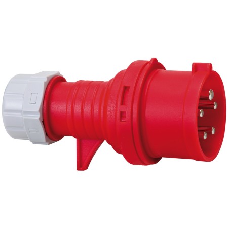 CEE-Stecker 400V/16A für die Verwendung im Aussenbereich (IP44, schraubbare Anschlusstechnik, 5-polig)