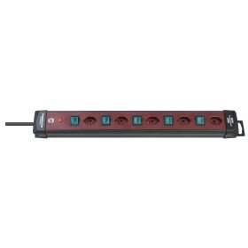 Premium-Line Technik Steckdosenleiste 5-fach schwarz/bordeaux 3m 3G1,5